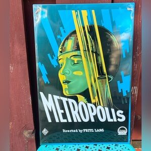 Metropolis Enameled Metal Sign